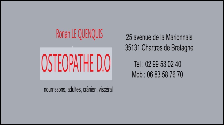 CABINET OSTEOPATHIE - Ronan LE QUENQUIS